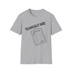 Technically Here Black T-Shirt