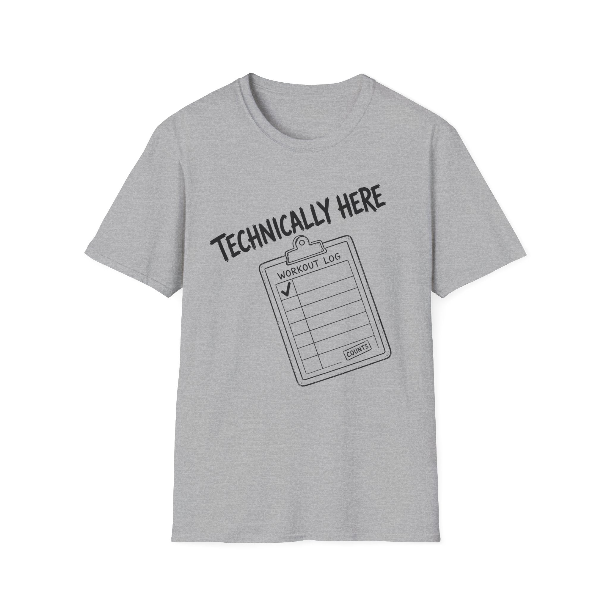 Technically Here Black T-Shirt