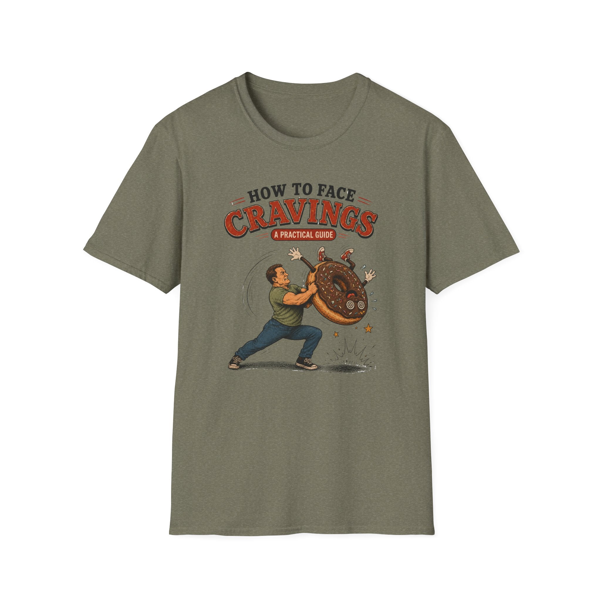 How To Face Your Cravings Donut Body Slam T-Shirt