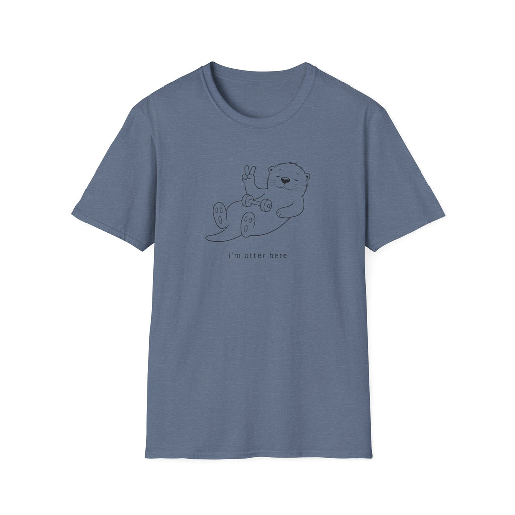 I'm Otter Here Black Line T-Shirt