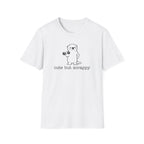 Cute But Scrappy Otter Black Line T-Shirt