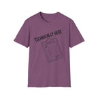 Technically Here Black T-Shirt