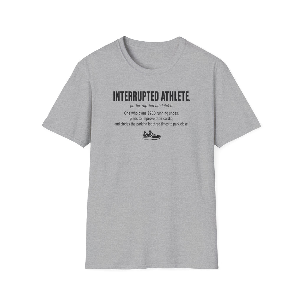 Interrupted Athlete Circles Parking Lot T-Shirt