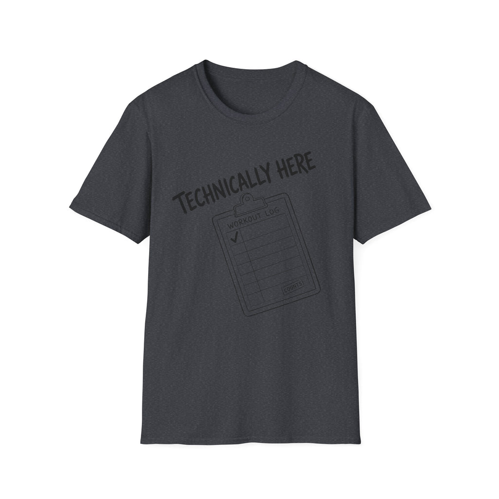 Technically Here Black T-Shirt