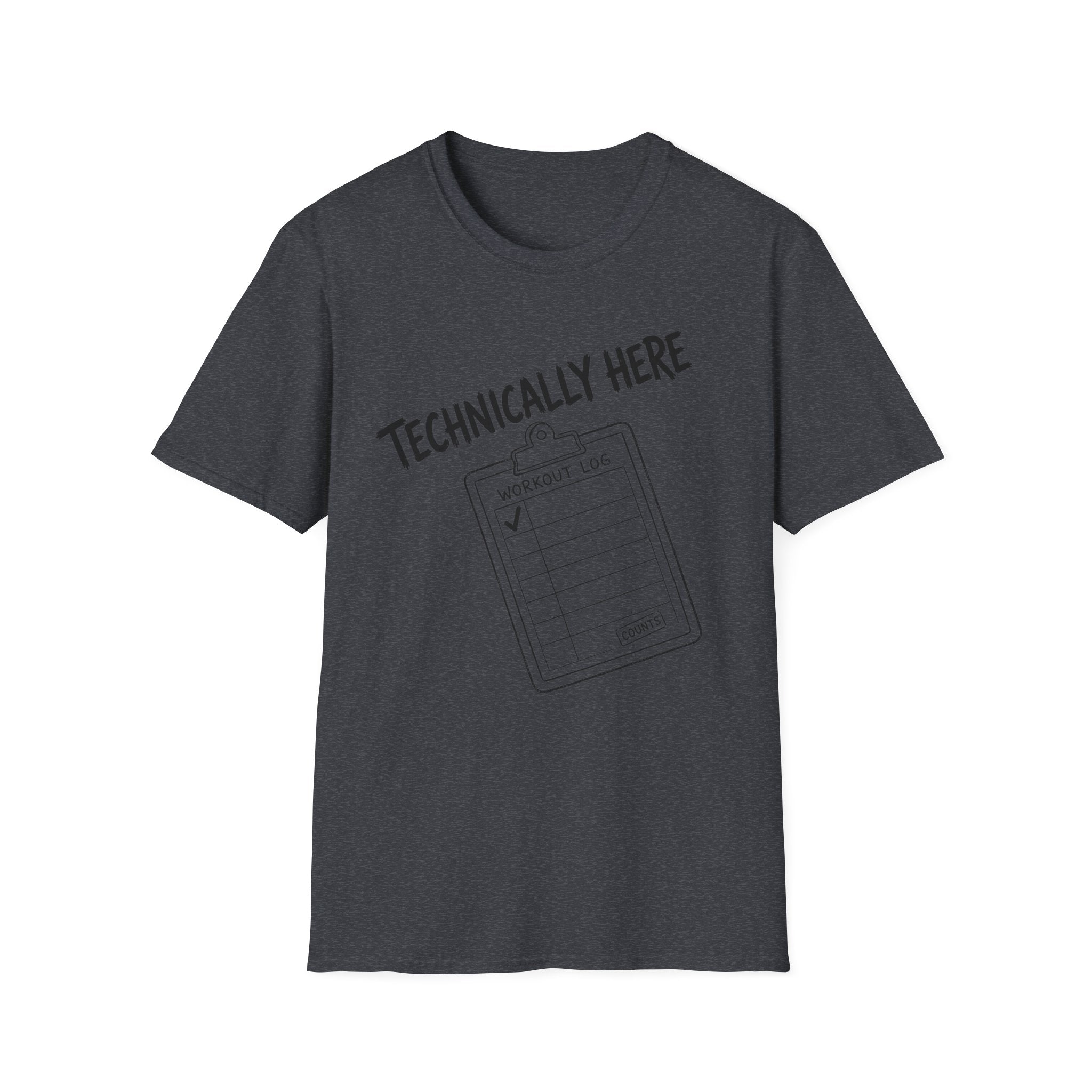Technically Here Black T-Shirt