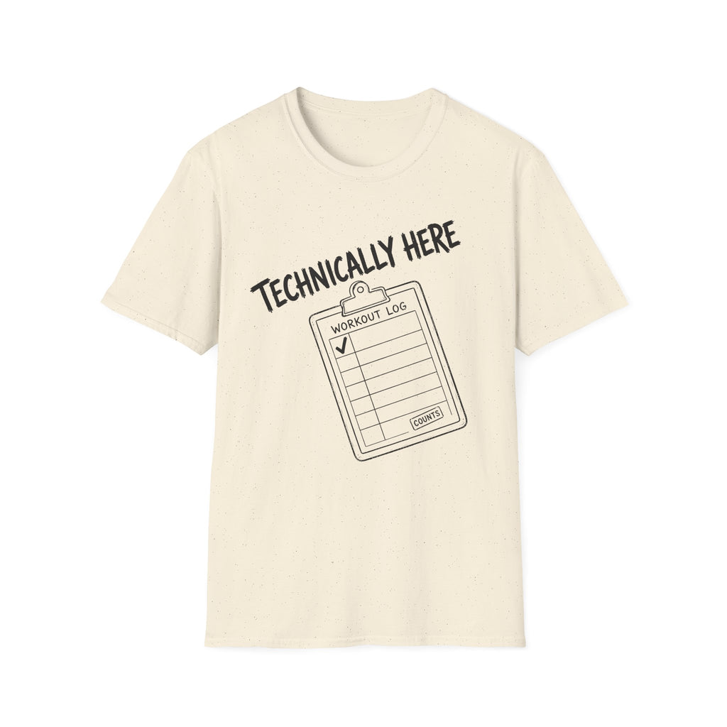 Technically Here Black T-Shirt