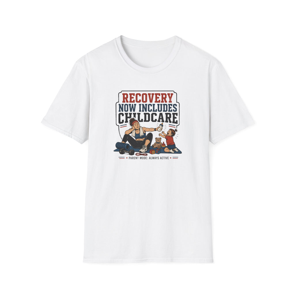 Recovery Now Includes Childcare White T-Shirt
