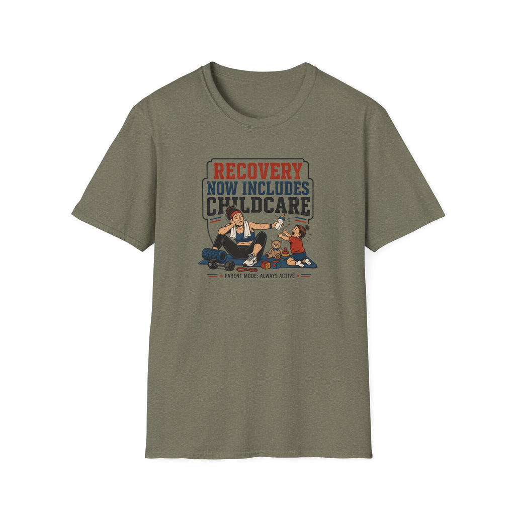 Recovery Now Includes Childcare White T-Shirt