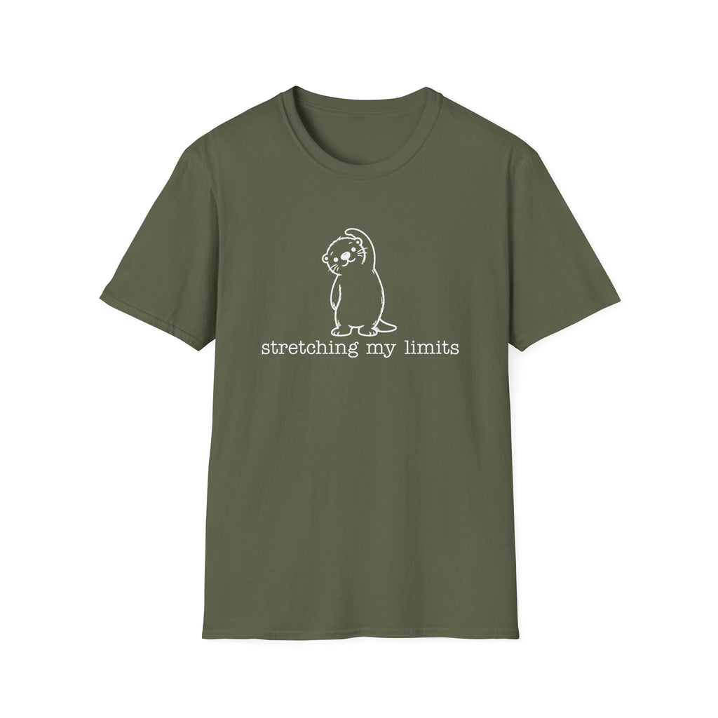 Stretching My Limits_White Outline T-Shirt