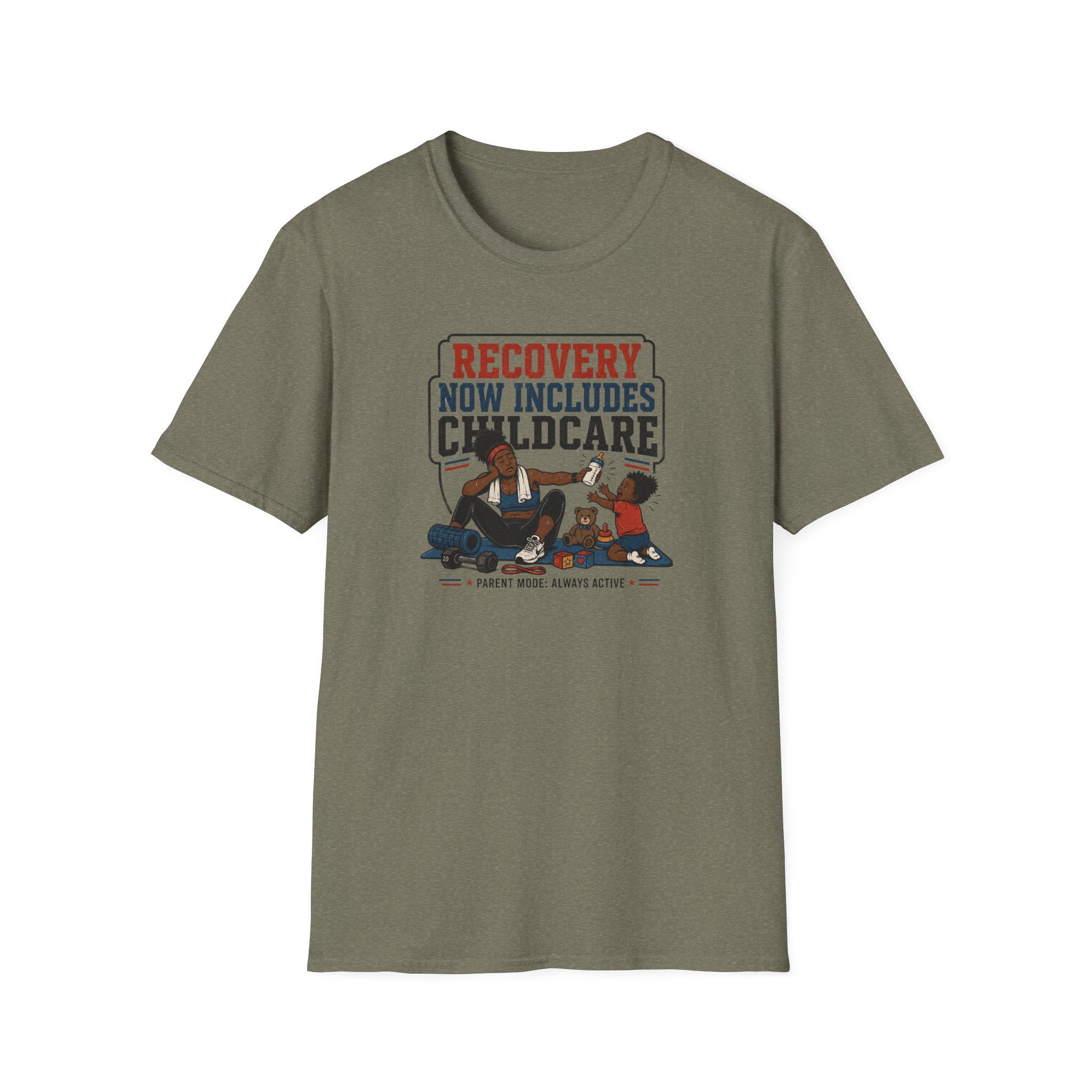 Recovery Now Includes Childcare Black T-Shirt