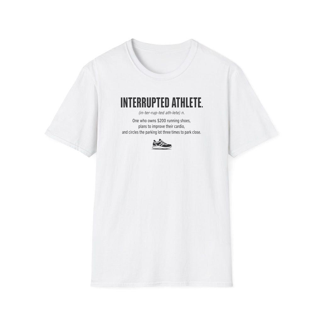 Interrupted Athlete Circles Parking Lot T-Shirt