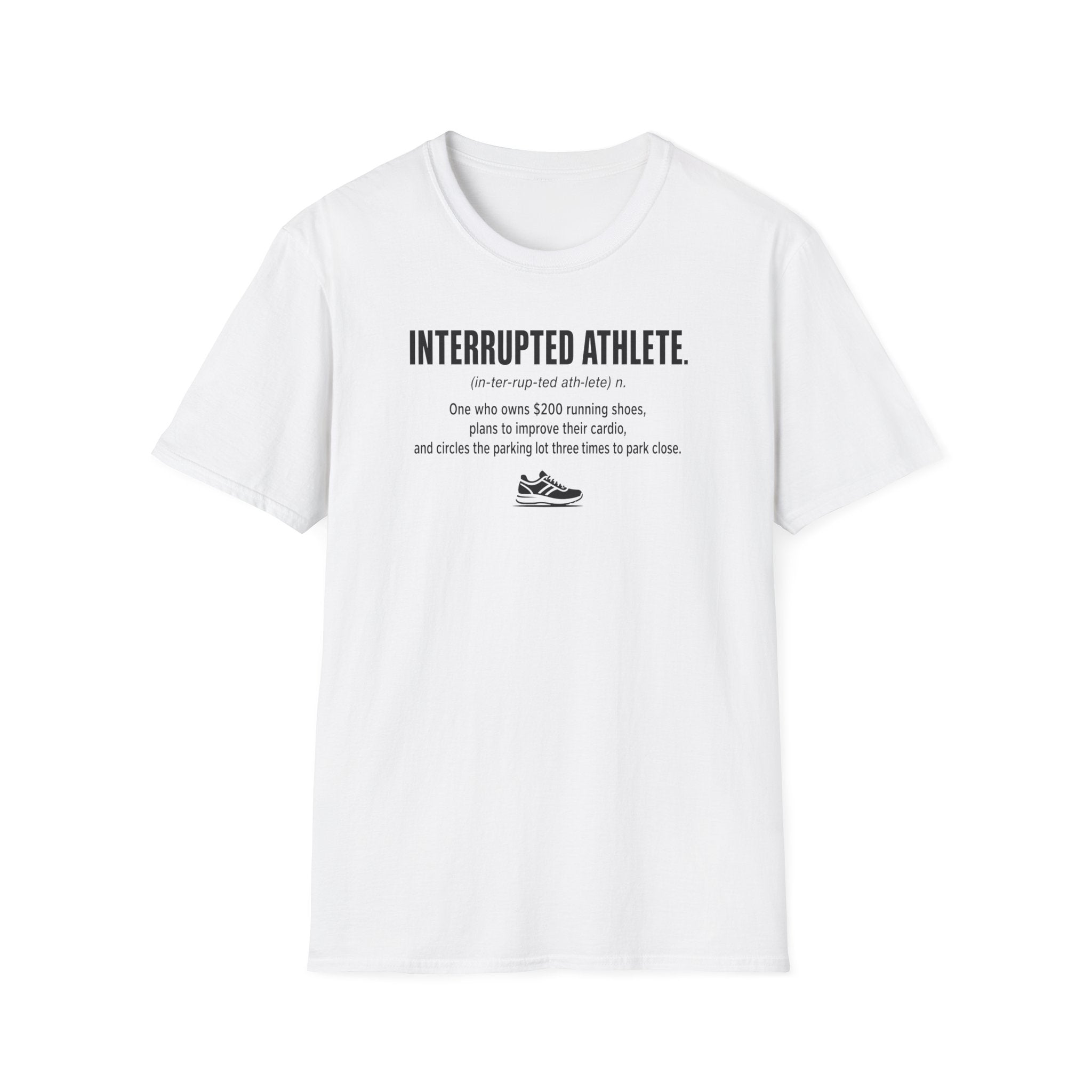 Interrupted Athlete Circles Parking Lot T-Shirt