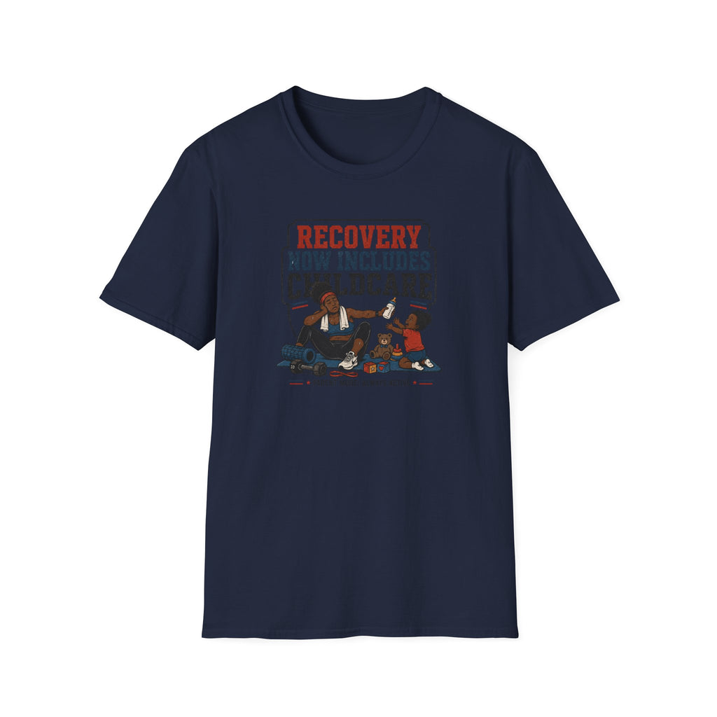 Recovery Now Includes Childcare Black T-Shirt