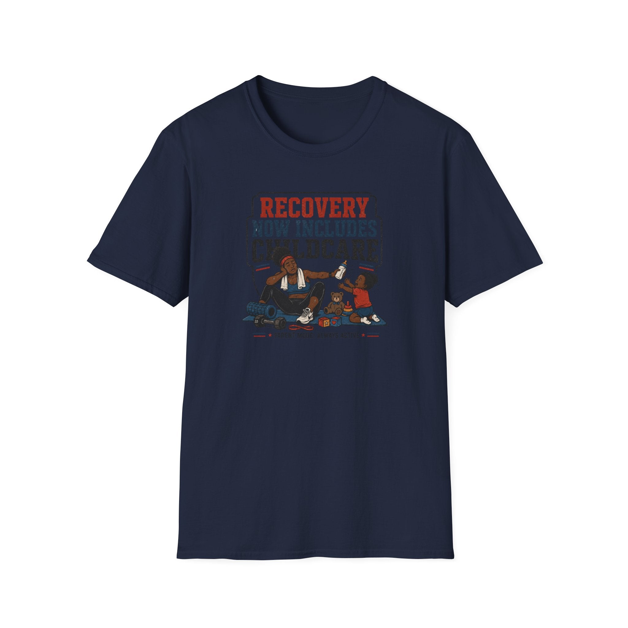 Recovery Now Includes Childcare Black T-Shirt