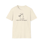 Cute But Scrappy Otter Black Line T-Shirt