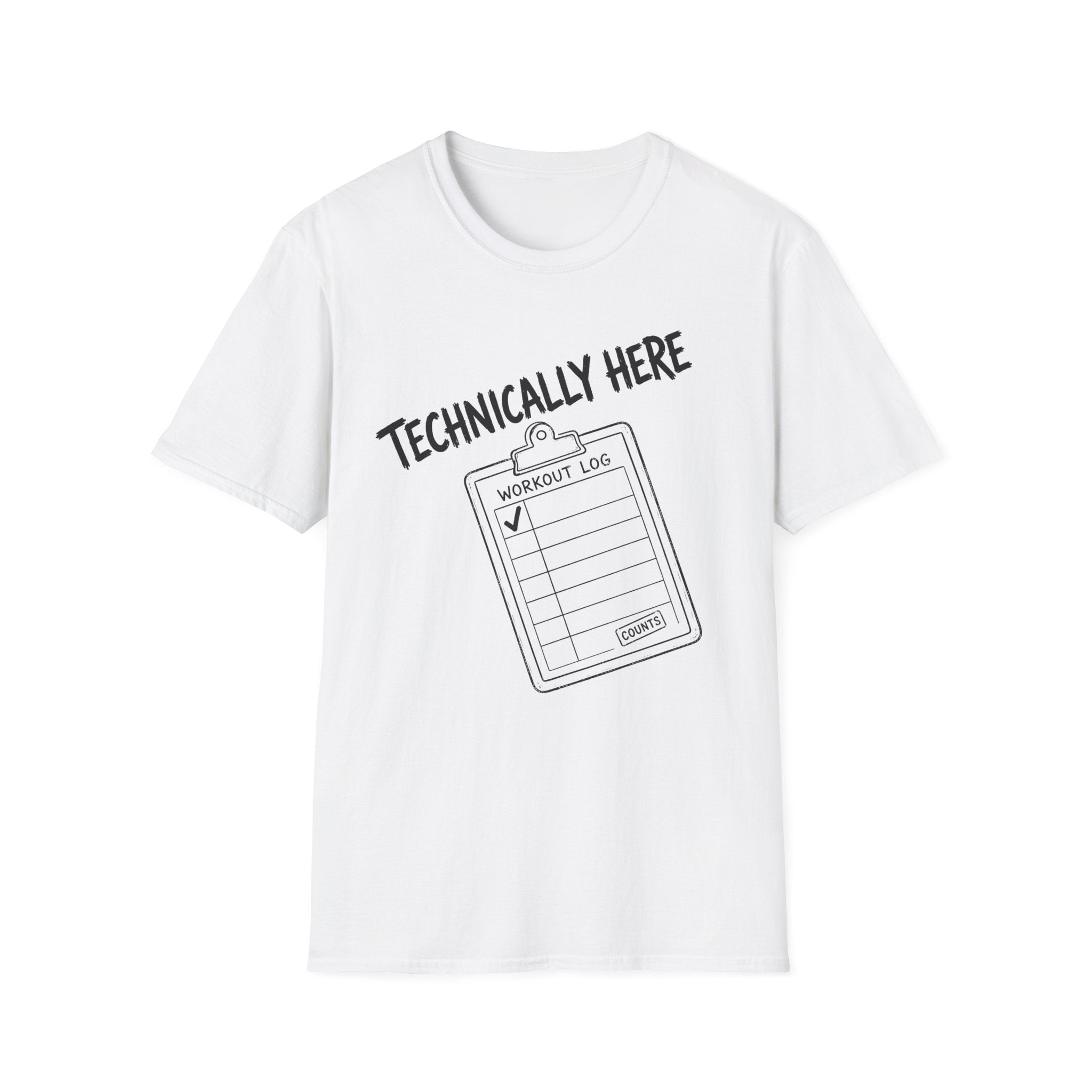 Technically Here Black T-Shirt
