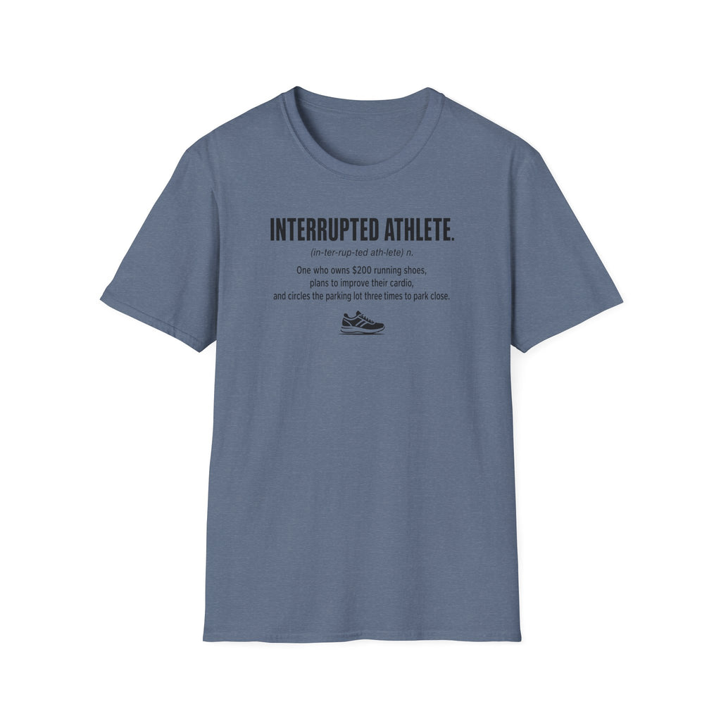 Interrupted Athlete Circles Parking Lot T-Shirt
