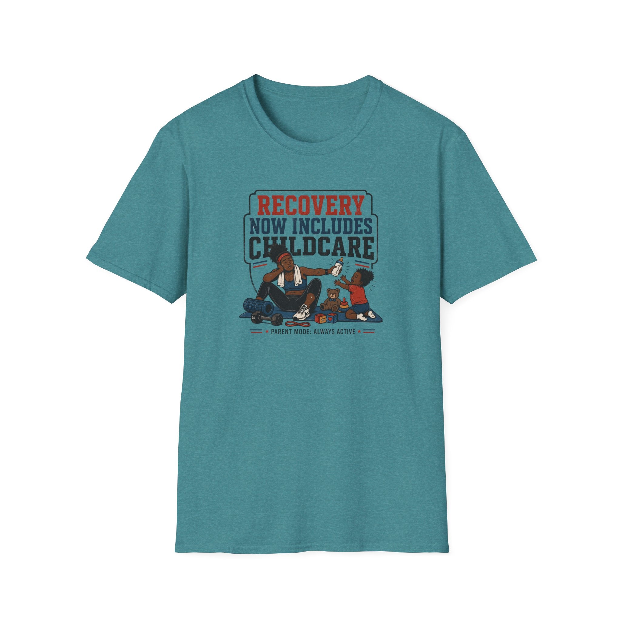 Recovery Now Includes Childcare Black T-Shirt