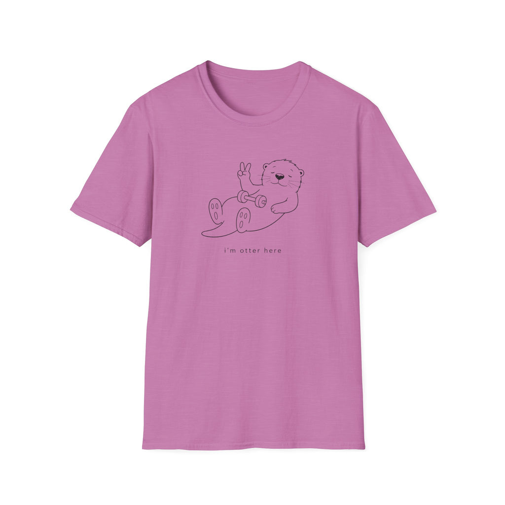 I'm Otter Here Black Line T-Shirt