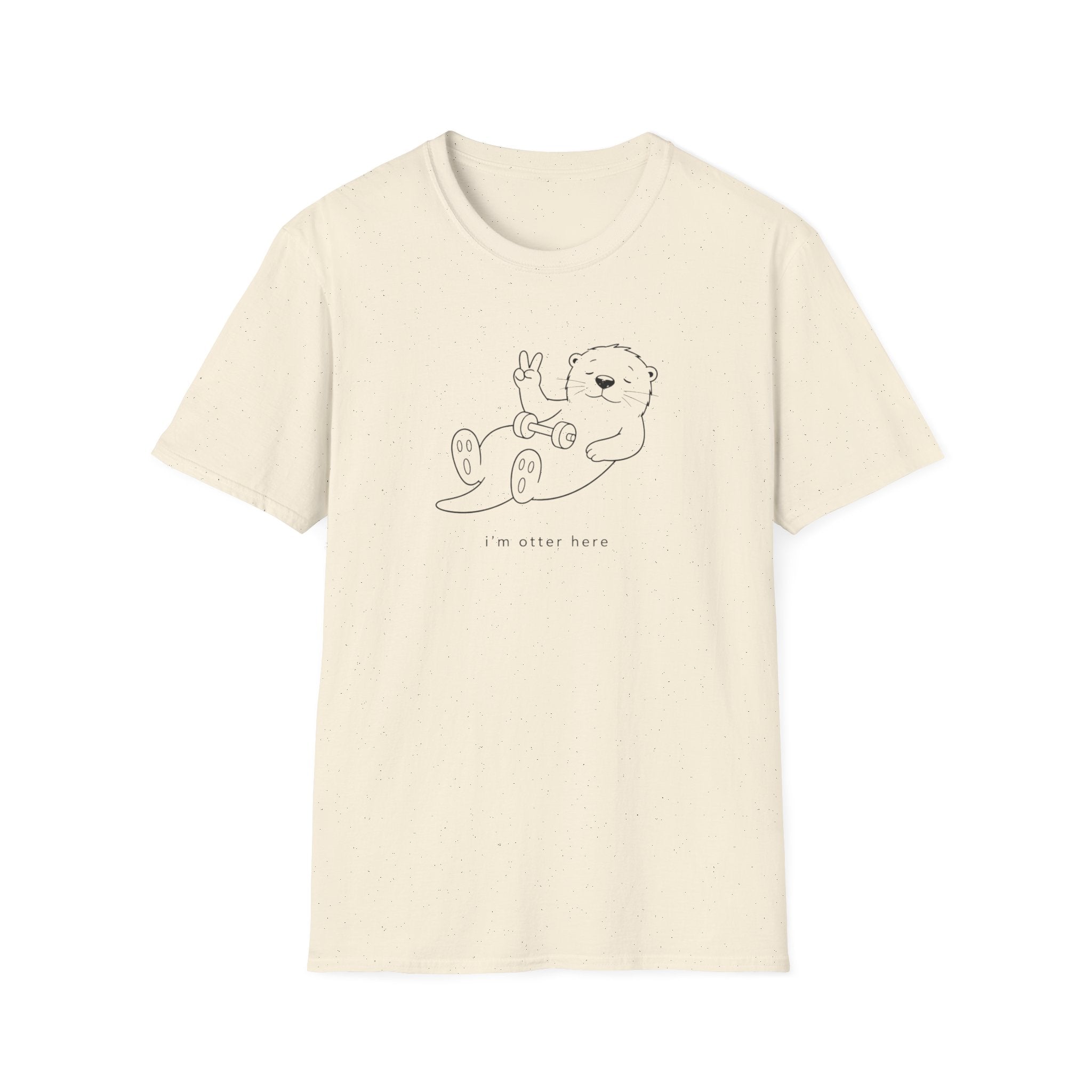 I'm Otter Here Black Line T-Shirt