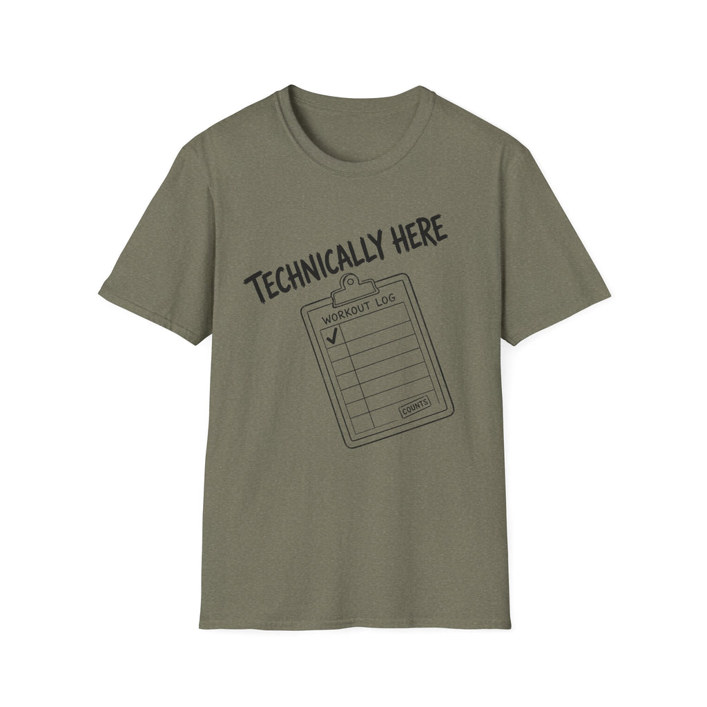 Technically Here Black T-Shirt