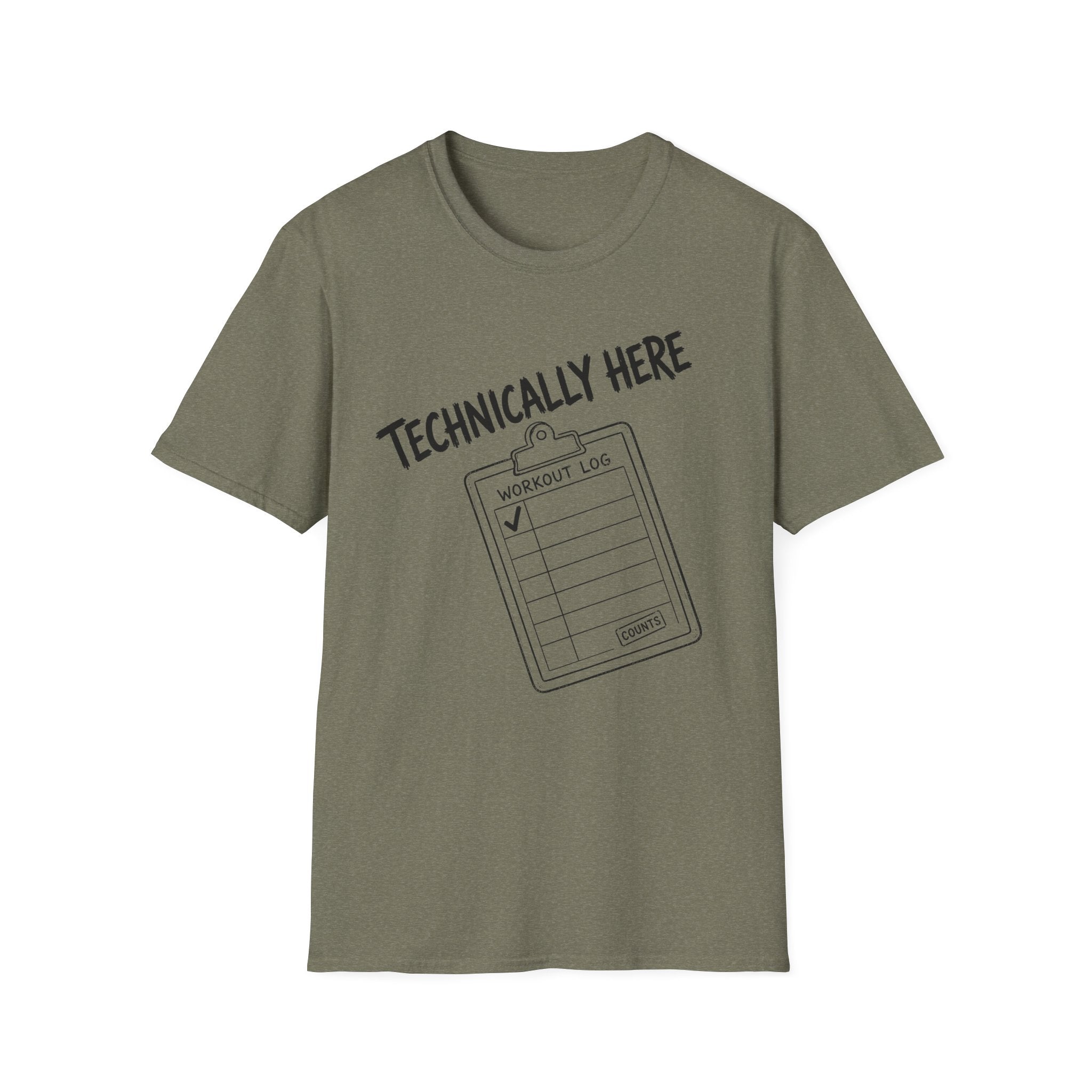 Technically Here Black T-Shirt