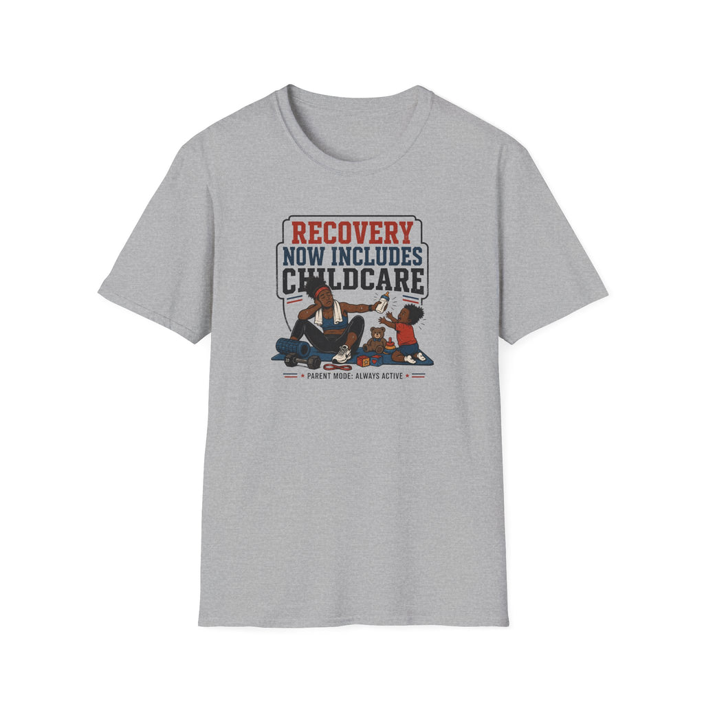 Recovery Now Includes Childcare Black T-Shirt